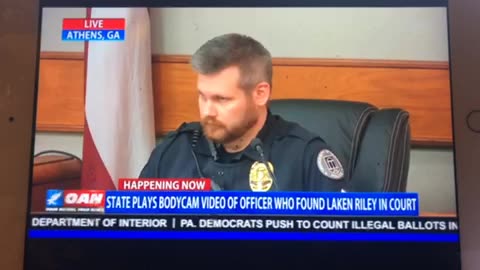 🦅 OAN LIVE ATHENS, Georgia police officer performs cpr with paddles Roseau laken Riley