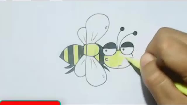 How to Draw a Bee from the word Dog!