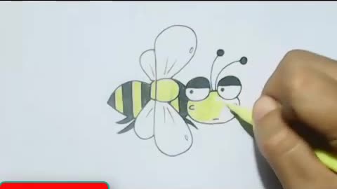 How to Draw a Bee from the word Dog!