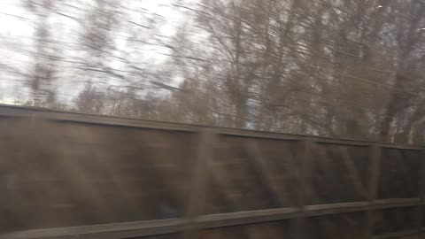 Med tåg förbi Halmstad. 3 Jan. 2019