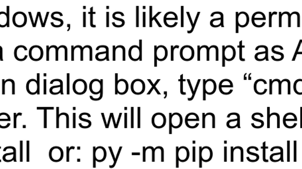 Display a warning when trying to install python packages