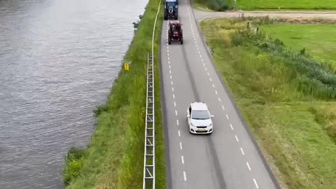 Dutch farmers convoy in Friesland (July 31, 2022)
