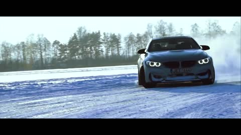 BMW M4 winter drift
