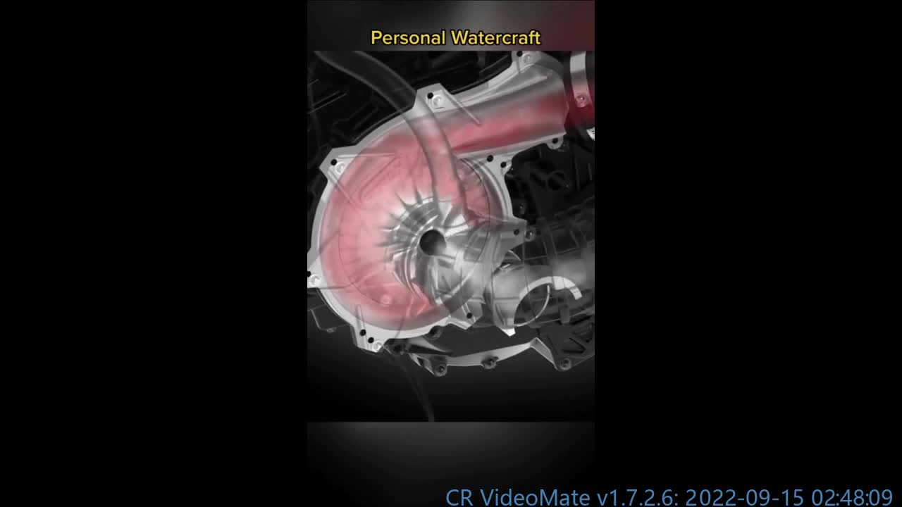 Motorcycle engine interior structure display