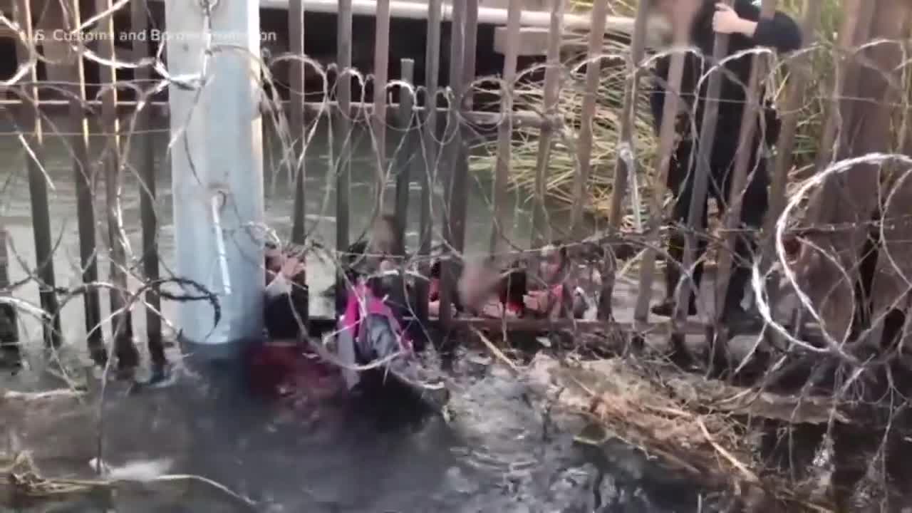 Dramatic border video with kids surfaces amid crossing surge