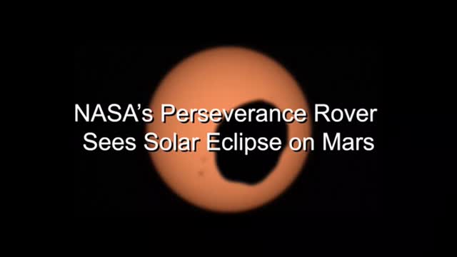 NASA's Perseverance Rover Sees Solar Eclipse on Mars