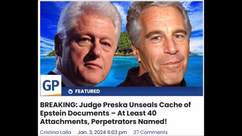 Judge Preska Unseals Cache of Epstein Documents – At Least 40 Attachments...