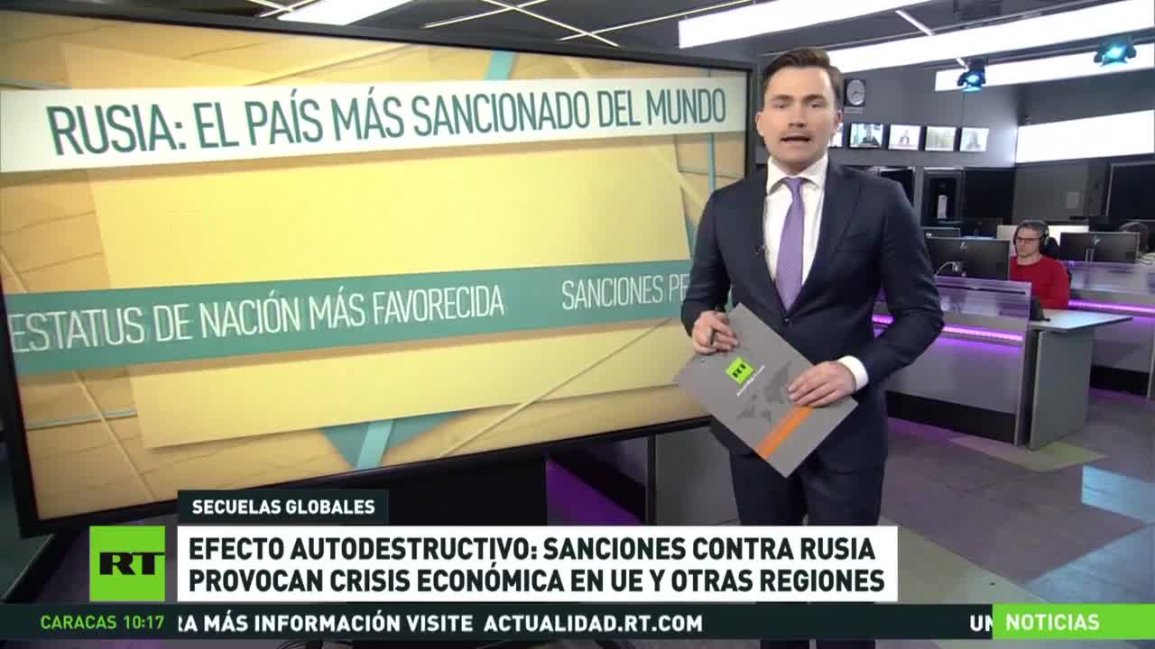 le sanzioni contro la Russia provocano la crisi economica nell'UE e in altre regioni.L'aumento dei prezzi ha già scatenato proteste in Europa e Sud America.Gli USA e i loro alleati hanno sottovalutato la capacità economica della Russia