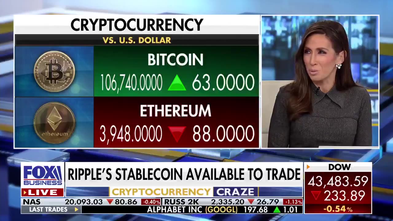 FOX BUSINESS talks about $RLUSD $XRP