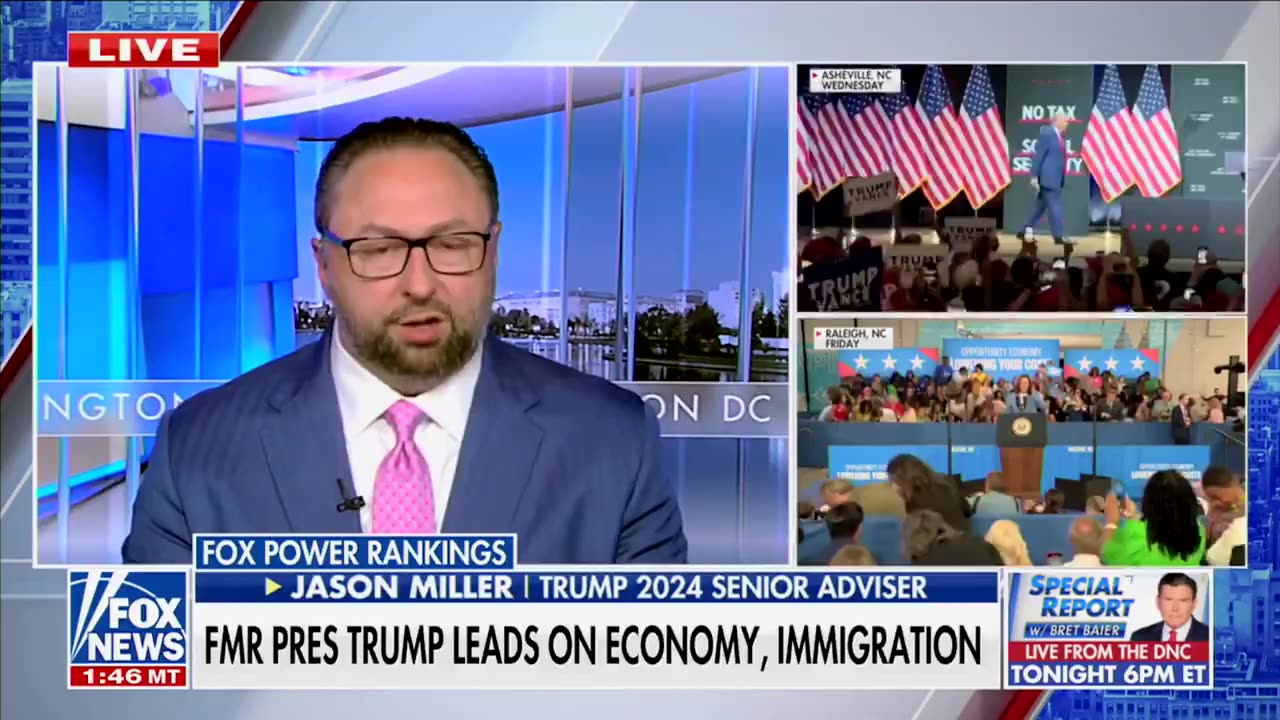 Trump Senior Advisor Jason Miller: Every poll shows President Trump leading Kamala on the economy