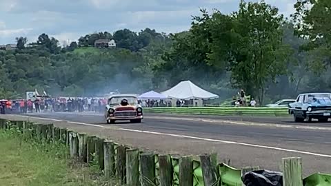 Drag Race Ends in Dangerous Roll Over