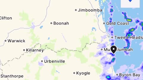 Weather Wars. BOM radar showing unusual activity