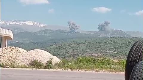 Massive Israeli strikes in southern Lebanon.