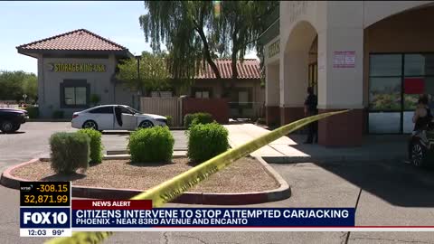 CITIZENS INTERVENE, STOP ATTEMPTED CARJACKING IN WEST PHOENIX