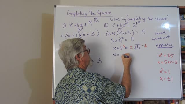 Math Quadratic Equations 05 (Parabolas) Completing the Square Mostly for Years/Grade 10 and 11