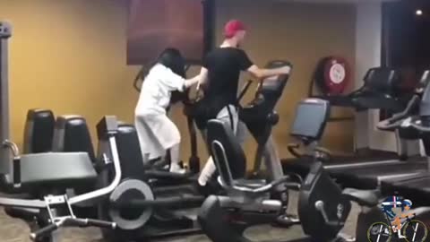 Ghost prank at the gym