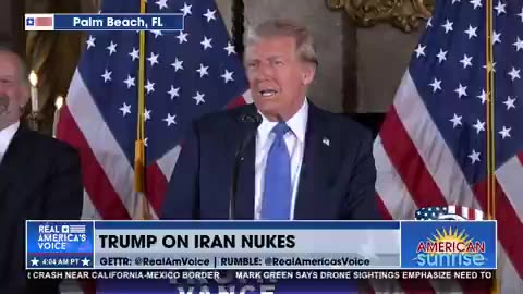 PRESIDENT TRUMP ON IRAN NUKES