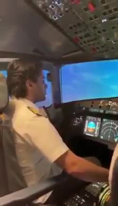 A pilot is flying a plane and reciting in a melodious tone and doing Masha-Allah 6
