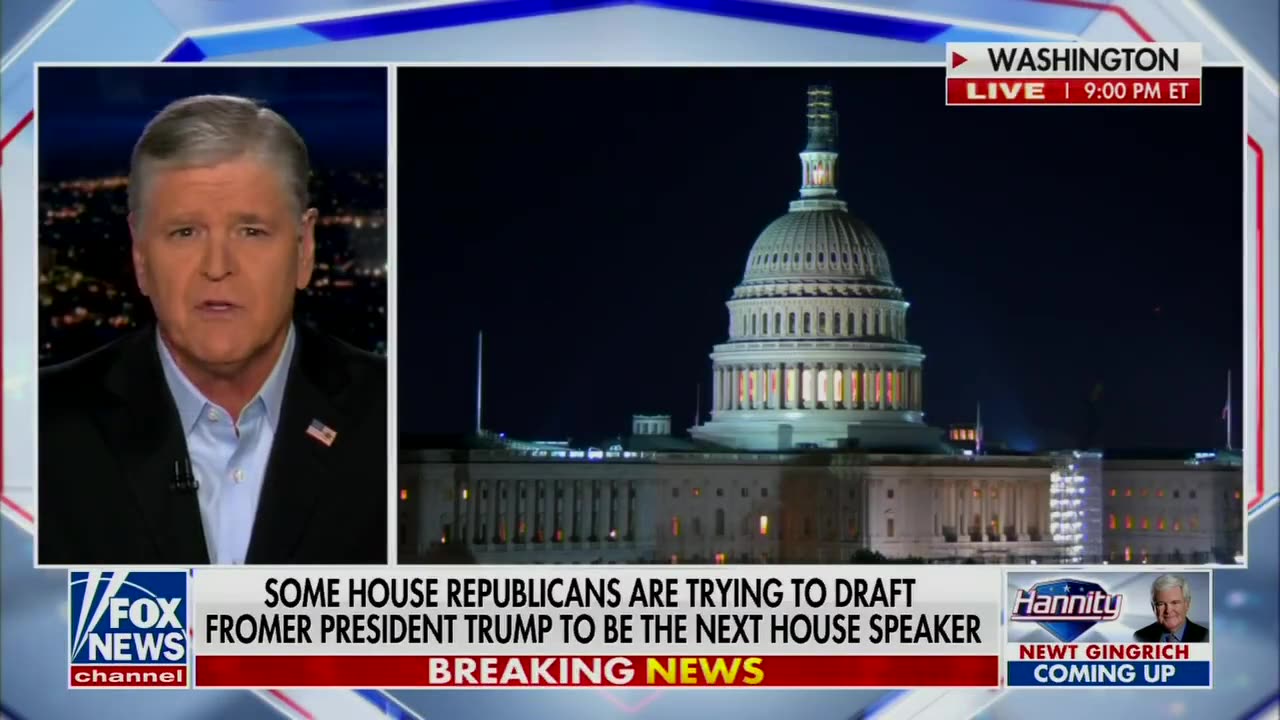 Hannity Weighs In On If Trump Will Be The Next House Speaker