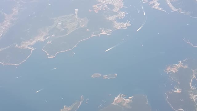 Scenery seen from the sky