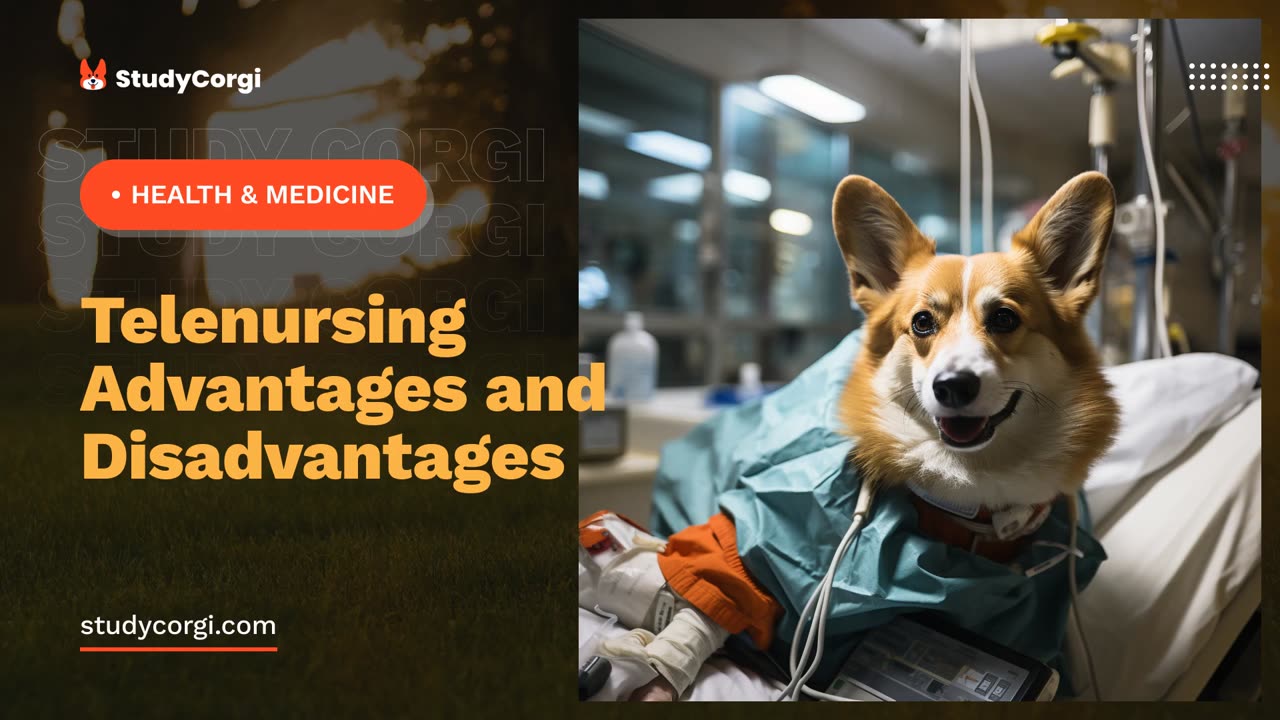 Telenursing Advantages and Disadvantages - Essay Example