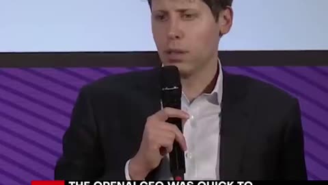 Sam Altman on Energy Consumption Issues of AI.