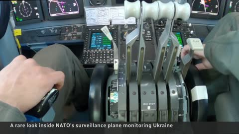 NATO surveillance plane watches Russia's activity in Ukraine