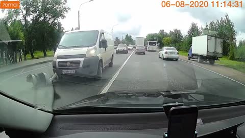 Near death caught on camera