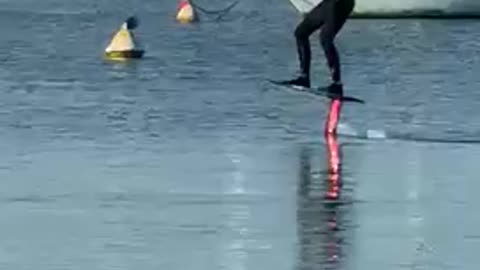 Walk above water standup paddle sport
