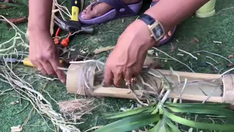 ORCHIDS BAMBOO SHELL MAKING VIDEO