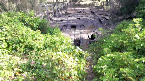 Hike to abandoned bridge