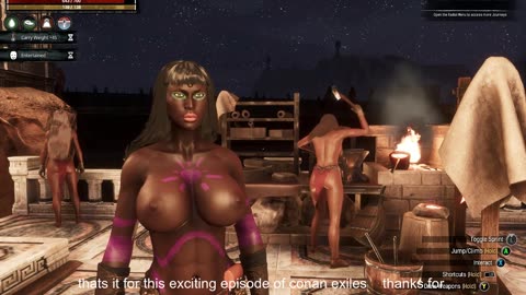 Conan Exiles farming elephant hides Busty boobs breast expansion huge tits silicone boob