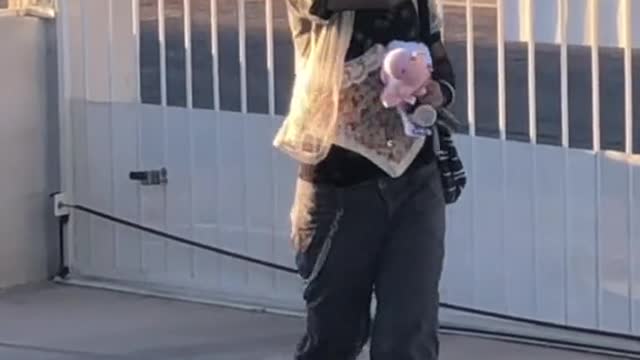 my sister coming back after hanging out with her friends all day