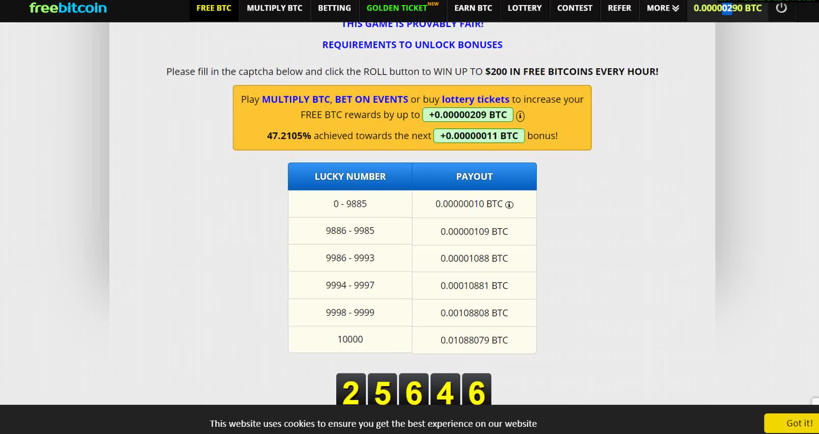 Earn free 300 satoshi a hour Bitcoin 2021