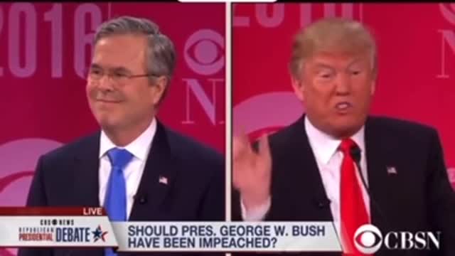 Donald Trump says George Bush LIES