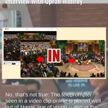 Fact Check: NO Evidence Kamala Harris Used Teleprompter During Interview With Oprah Winfrey