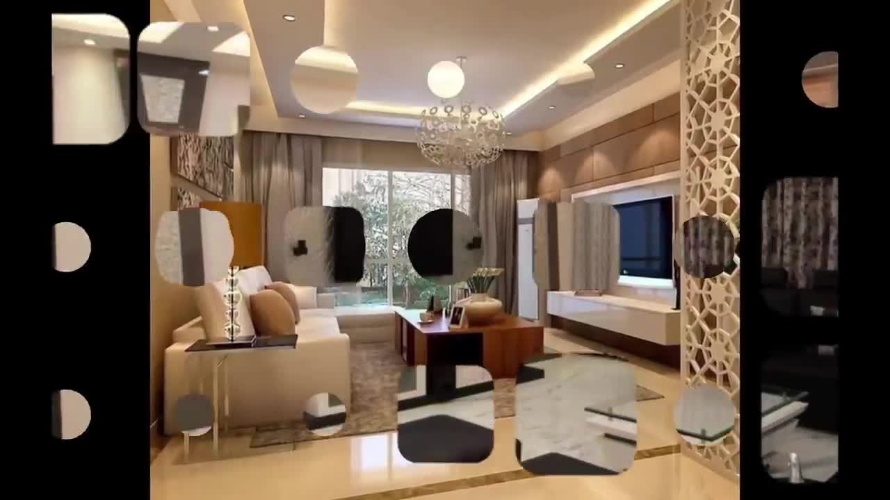 How to decorate the living room of the rich