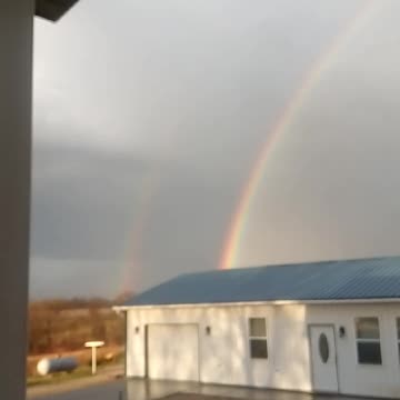 Dubble Rainbow After a Big storm