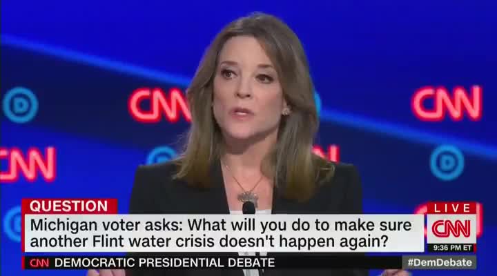 Marianne Williamson says Donald Trump is emboldening a "dark psychic force" in America