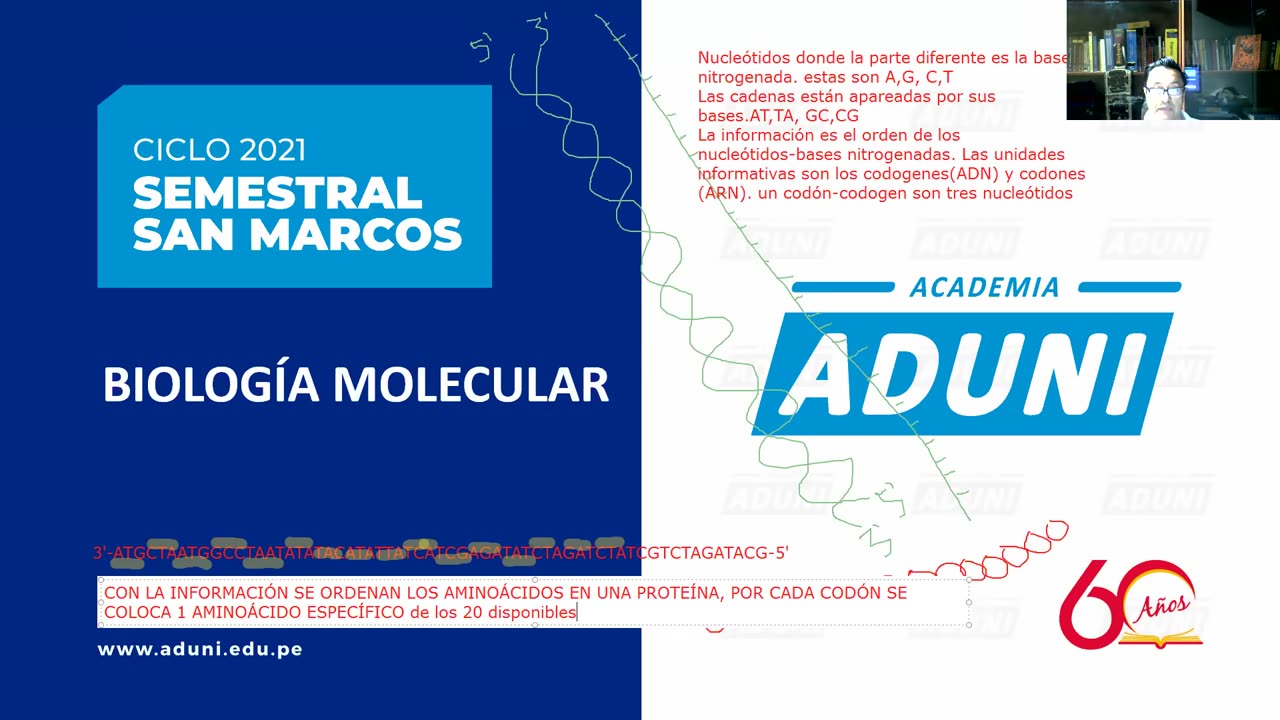 SEMESTRAL ADUNI 2021 | Semana 06 | Química | Biología S1