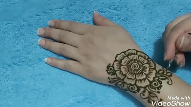 Rose henna tattoo design | temporary tattoos