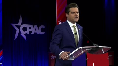 Matt Gaetz at CPAC.