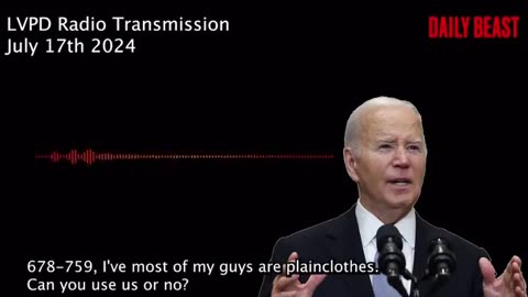 🚨 Las Vegas Police have released radio transmissions PROVING Biden had a