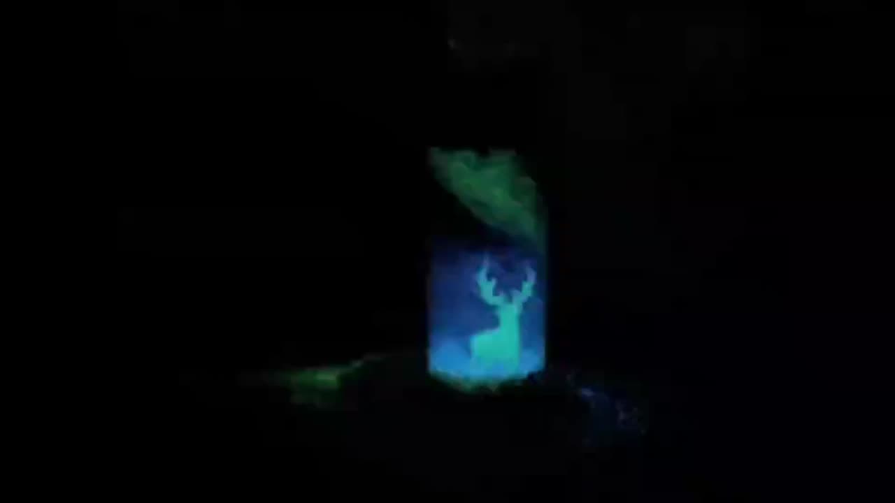 An elk in the night light