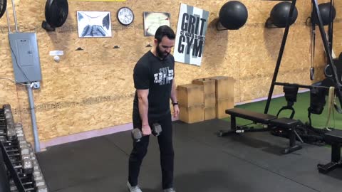 1DB Split Stance RDL With Title