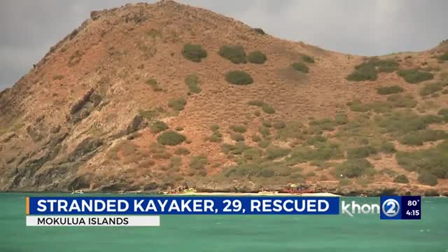 HFD rescue man, 29, stranded on Mokulua Island after losing kayak