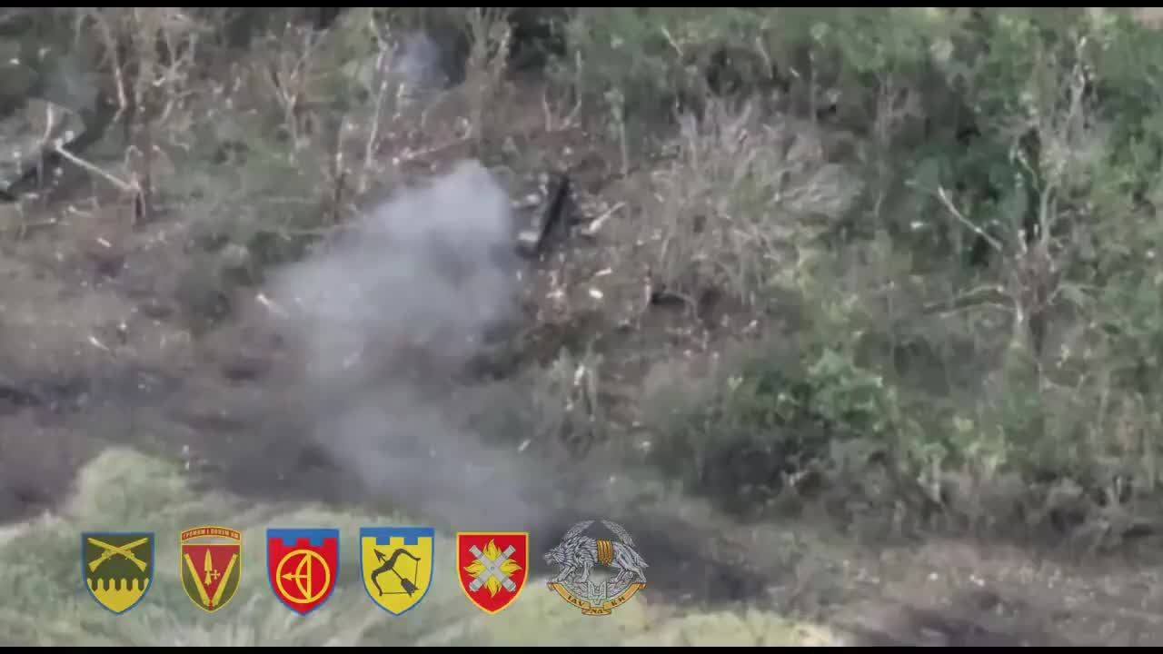 Destruction of multiple Russian vehicles, including one MBT, two MT-LBs,