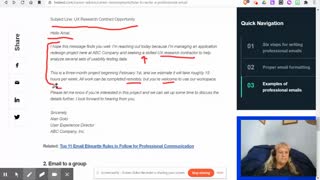 IC U1 C1 Formatting Components of Email
