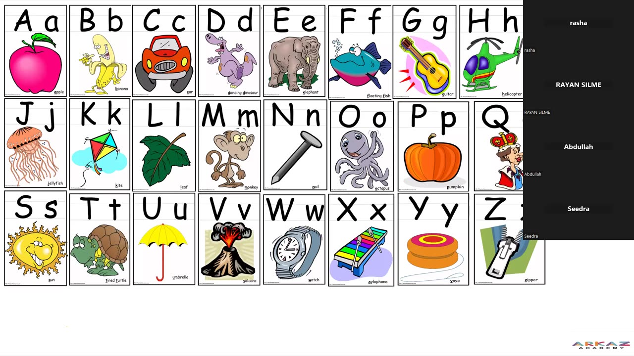 sounds of the letters