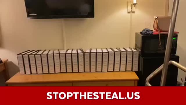 EXCLUSIVE: Trump Campaign Shows #StopTheSteal 20 Binders of Evidence For Nevada Court Case